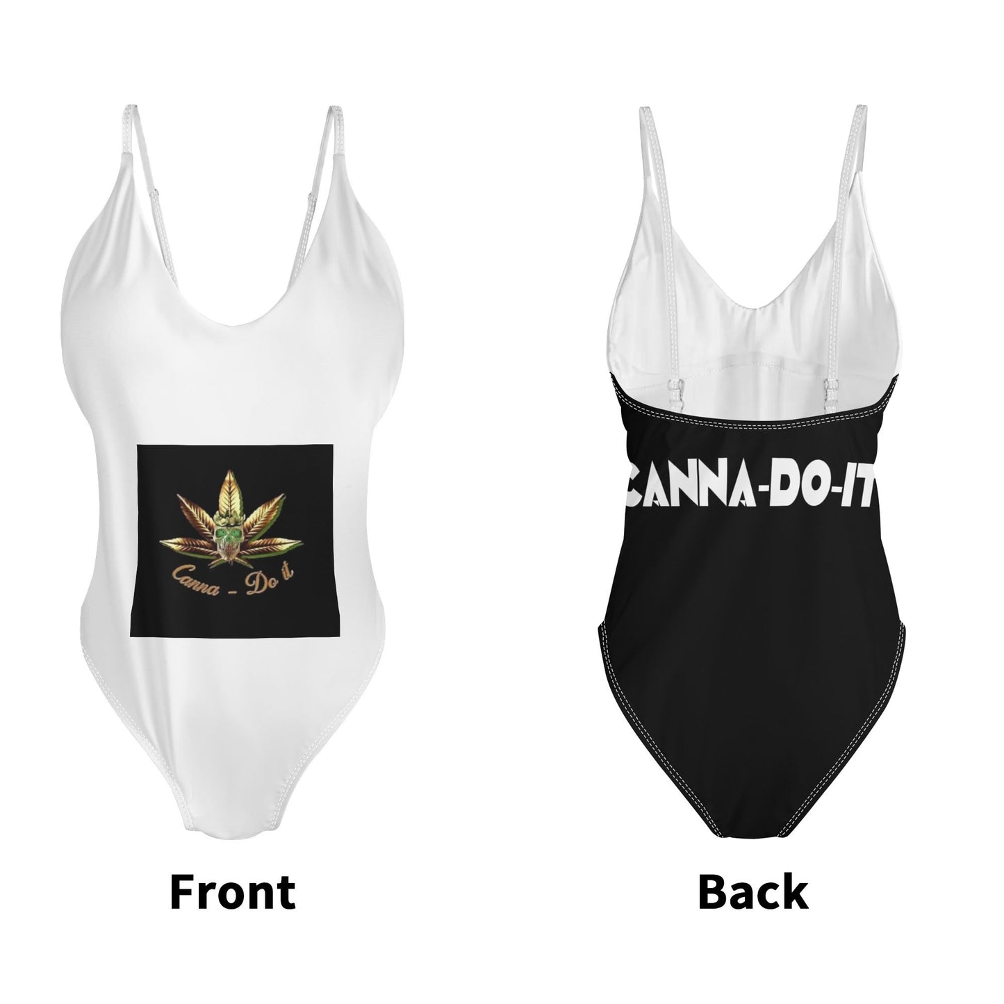 Canna-Do-It V-neck Swimsuit