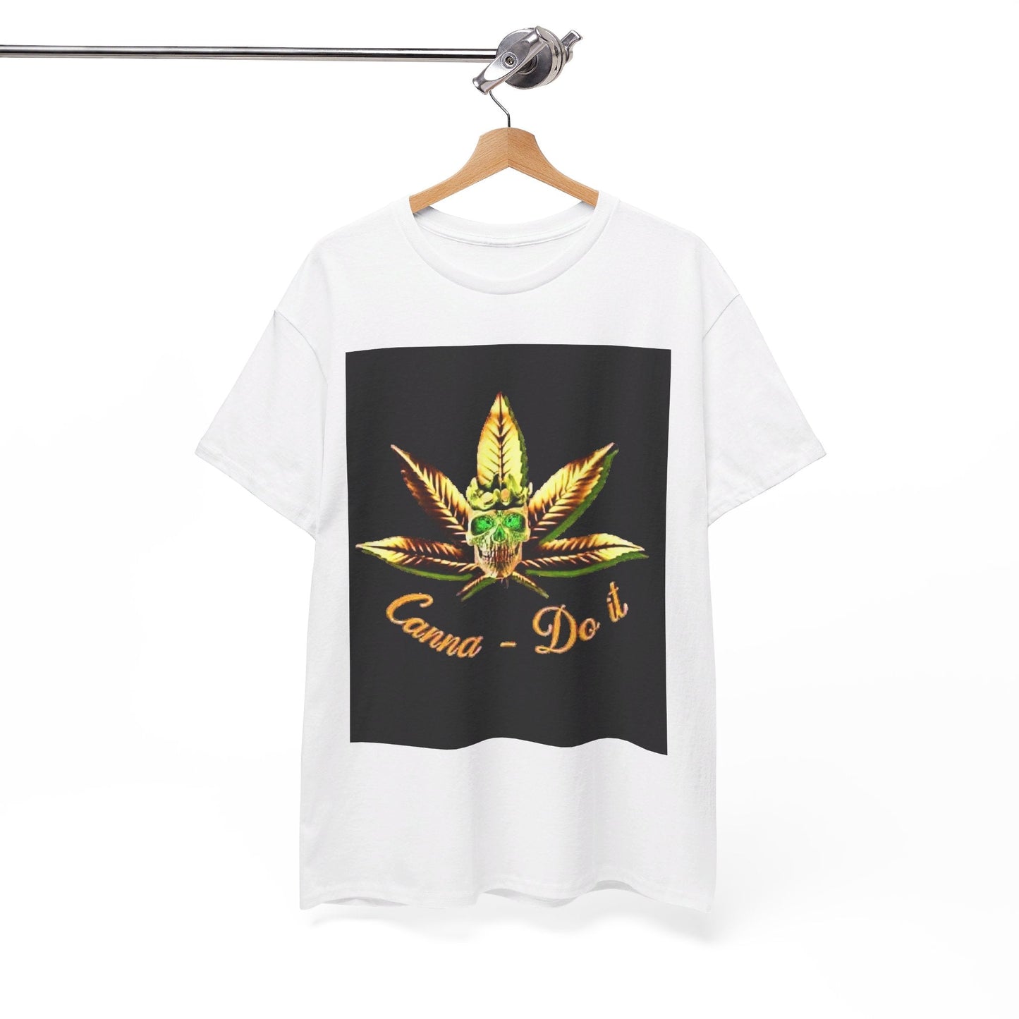 Canna-Do-It White Heavy Cotton Tee