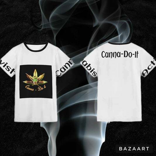 Canna-Do-It White Polyster Tee